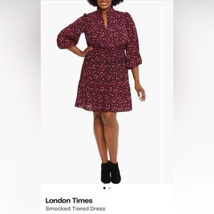 London times Floral Long Sleeve Dress